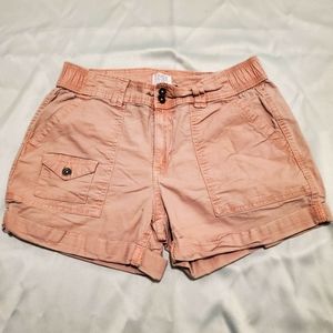 Size 6, Time and Tru Pink Cargo Shorts.